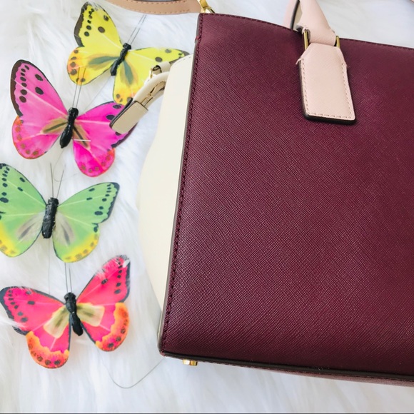 KATE SPADE CAMERON MEDIUM BAG SATCHEL CHERRYWOOD - Picture 8 of 8